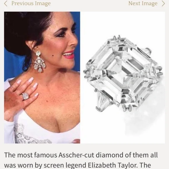 5.62-9.52Ct Three Stone Emerald Asscher White Sapphire Ring - Picture 2 of 15